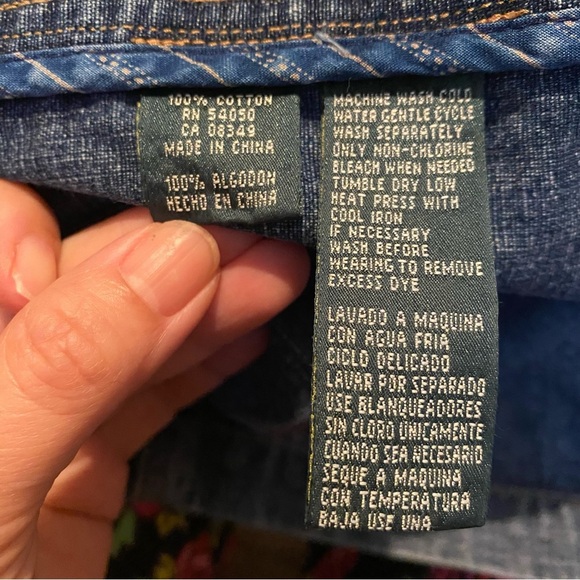 Vintage RALPH LAUREN Jeans Company Blue Denim Chore Barn Ranch Jacket Size Large - Picture 8 of 9